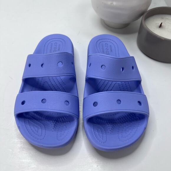 Crocs Classic V2 Slide Sandal Purple/Blue Men's 4/ Women's 6 - Picture 8 of 9